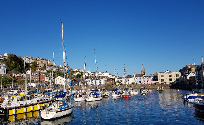 Picture of Ilfracombe harbour on a beautiful day, lovely blue skies.
